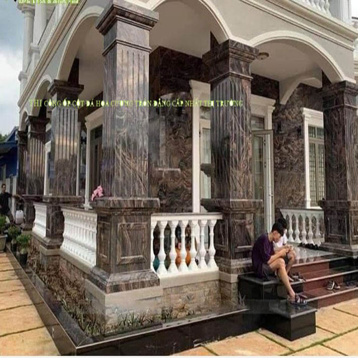 xem đá hoa cương cột đang xẻ