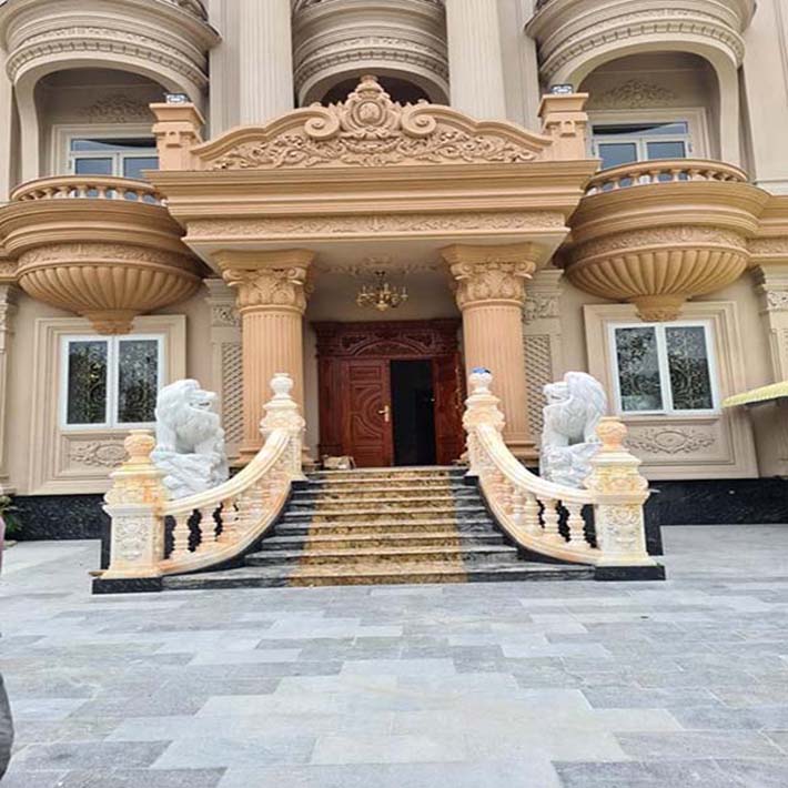 đá hoa cương cột tròn