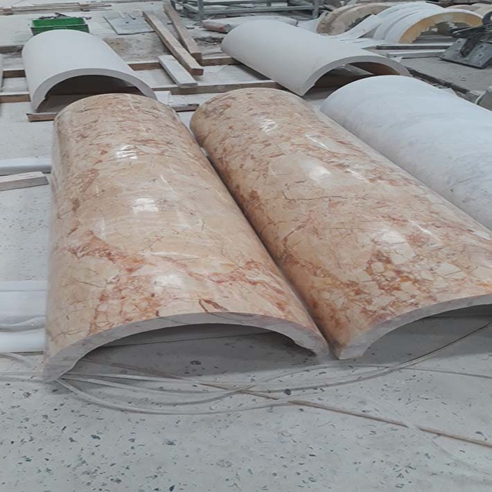 cột tròn đá hoa cương
