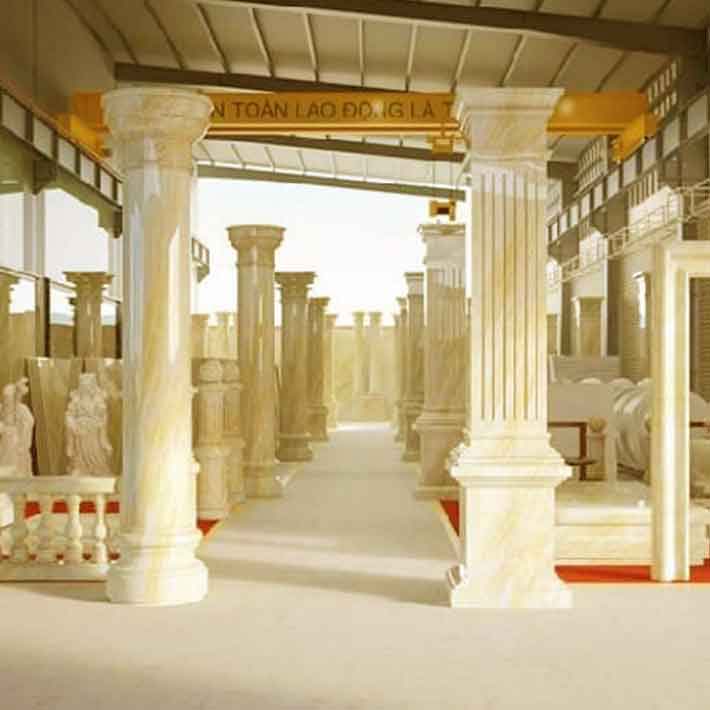 cột tròn đá cổ điển