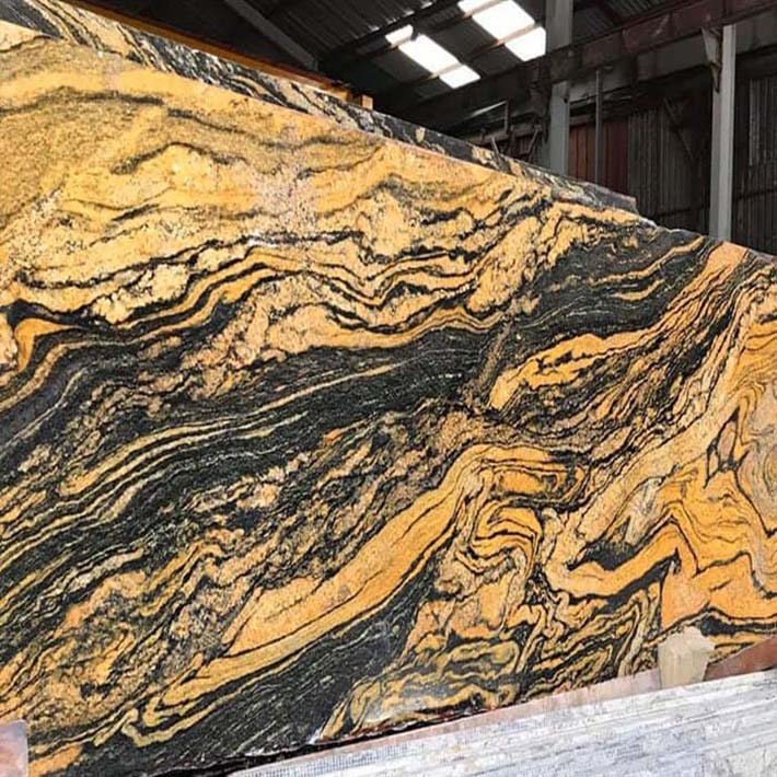 Mẫu đá hoa cương tự nhiên vàng
