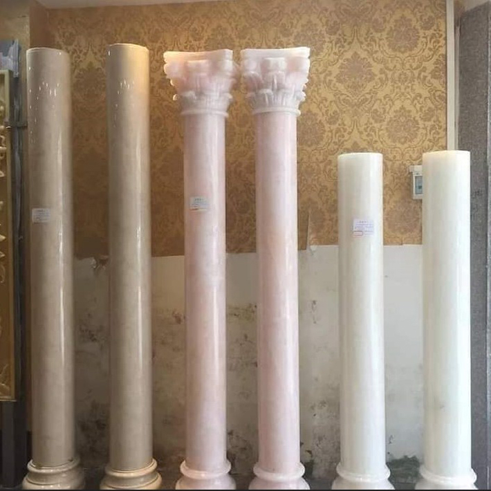 MẪU CỘT TRÒN ĐÁ MARBLE bảng giá kho đá hoa cương
