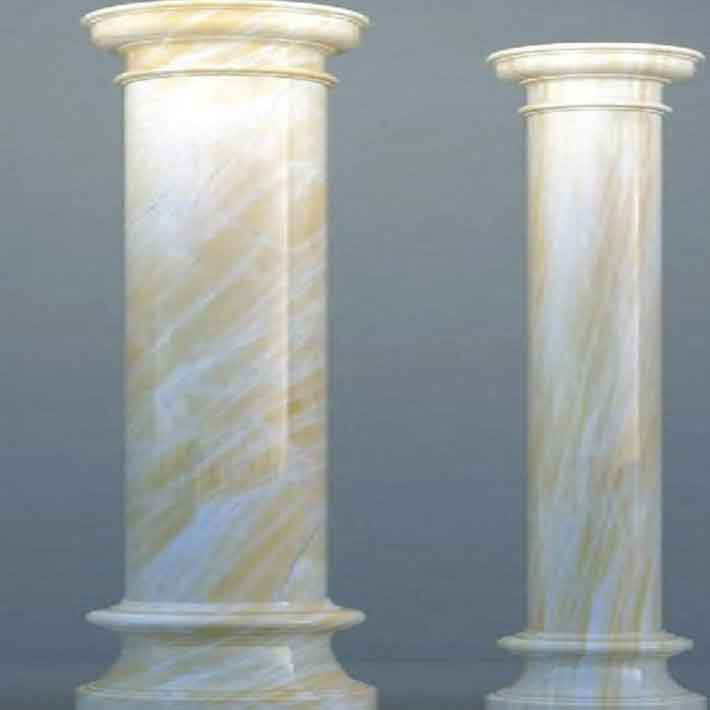 MẪU CỘT TRÒN ĐÁ MARBLE bảng giá kho đá hoa cương