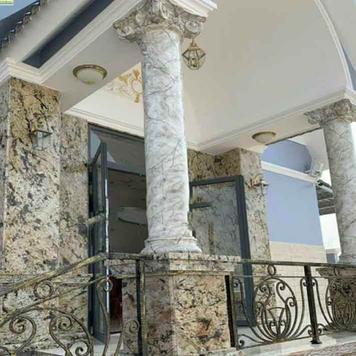 MẪU CỘT TRÒN ĐÁ MARBLE bảng giá kho đá hoa cương