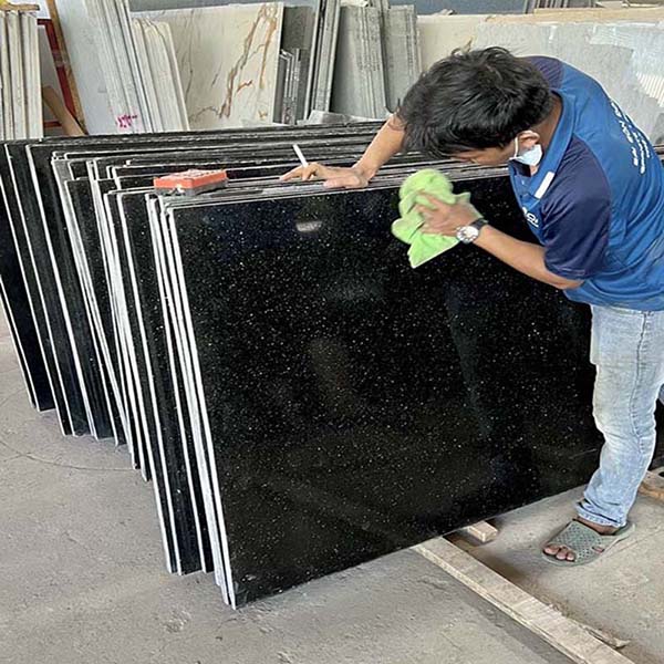 Mẫu đá hoa cương tự nhiên đen