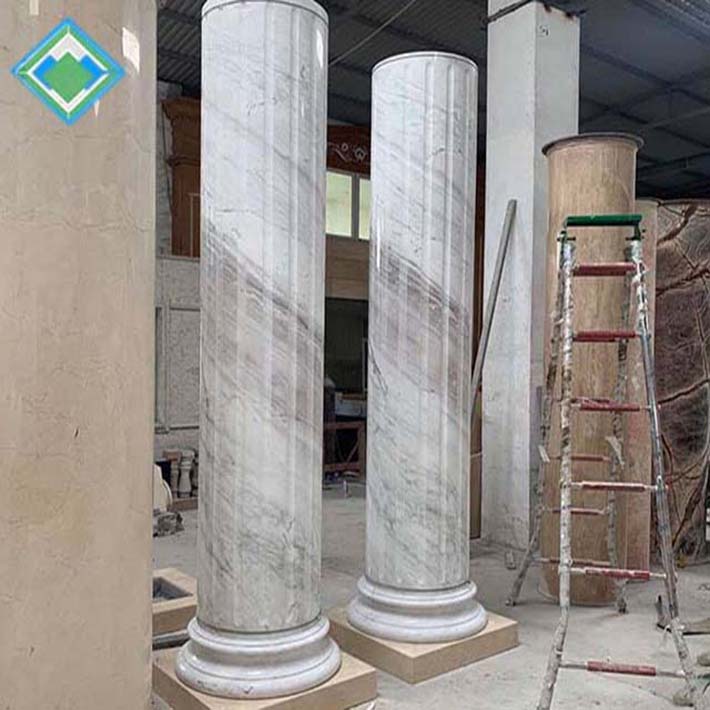 cột tròn đá hoa cương