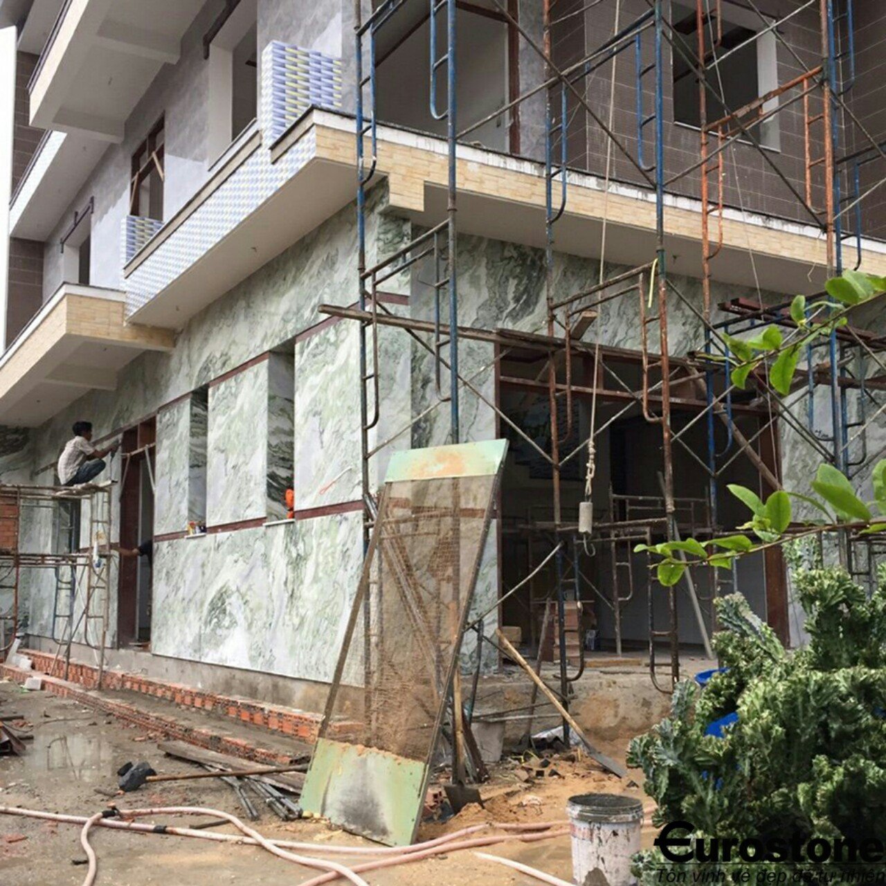 36 kiểu ốp mặt tiền đá hoa cuong đẹp