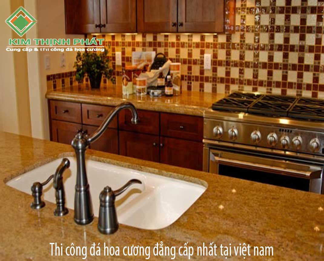 Mẫu Đá hoa cương bếp
