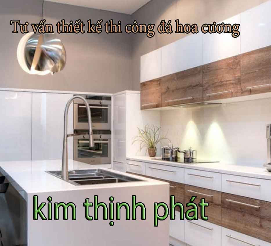 thi công đá hoa cương bếp