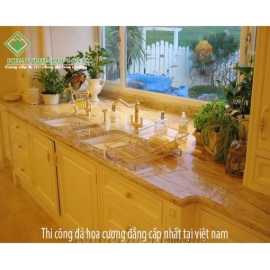 Đá bếp - bếp đá hoa cương 16