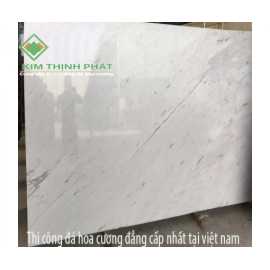 Đá hoa cương bếp marble polaris nền trắng