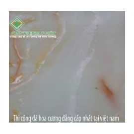 Giá đá hoa cương bếp marble onyx trắng trong