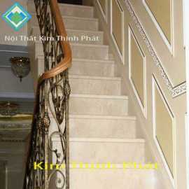 Cầu thang đá nâu anh quốc báo giá đá tự nhiên
