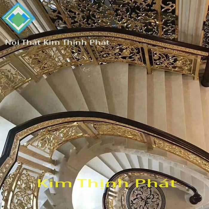 Cầu thang đá trắng đỏ là loại đá tự nhiên