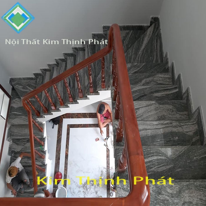 Đá hoa cương cầu thang granite 073 bậc tam cấp lan can đá đẹp giá đá tự nhiên rẻ