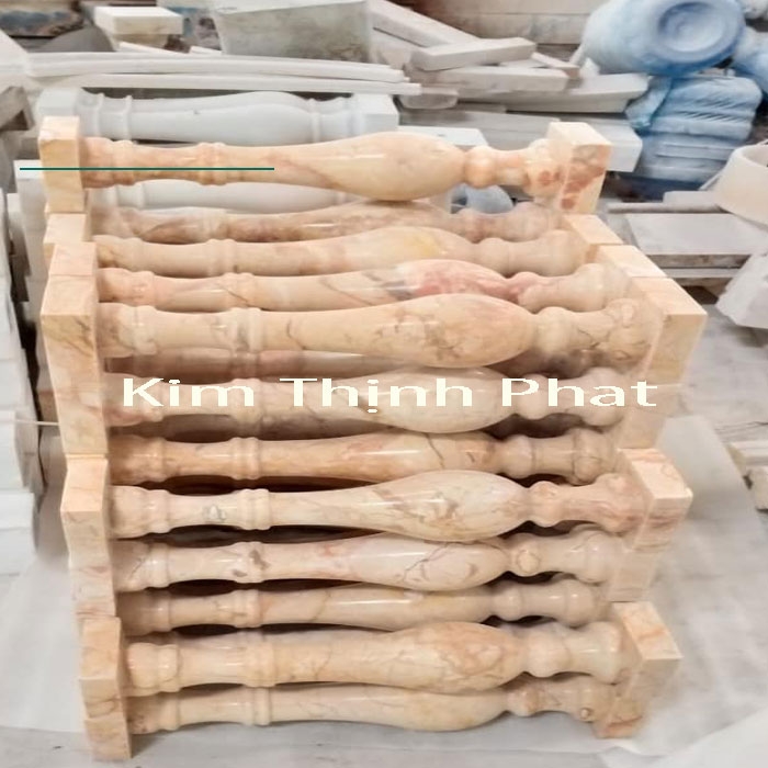 Lan can đá tự nhiên mẫu hoa cương 0442 giúp cho không gian sử dụng có cảm giác được nới rộng