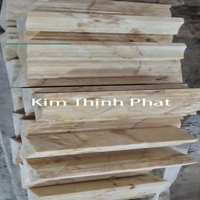 Lan can đá tự nhiên và cột đá hoa cương 2145 mang vân màu sắc rõ nét