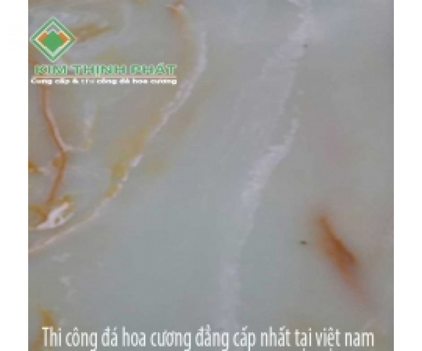 Giá đá hoa cương bếp marble onyx trắng trong
