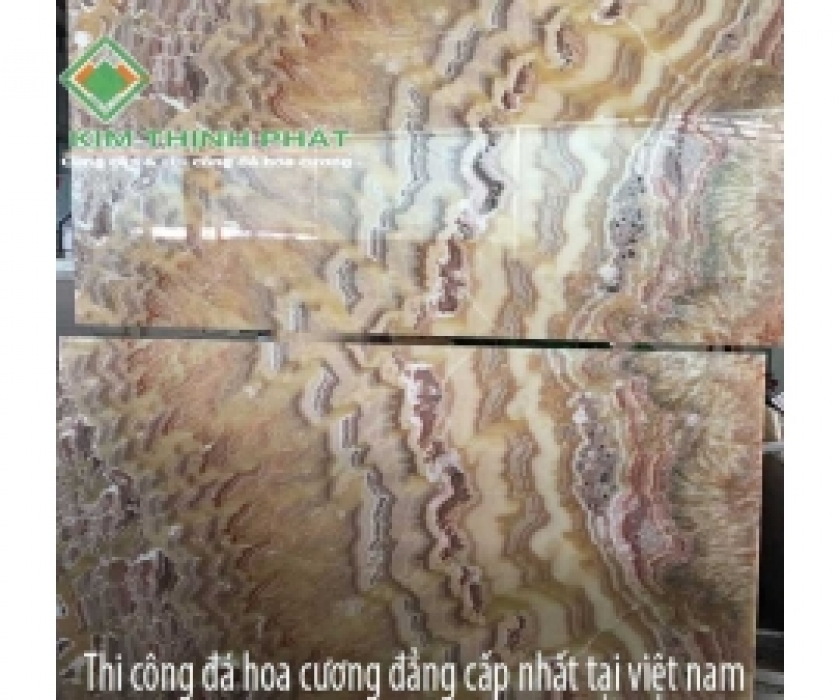 Giá đá hoa cương bếp marble onyx vân núi