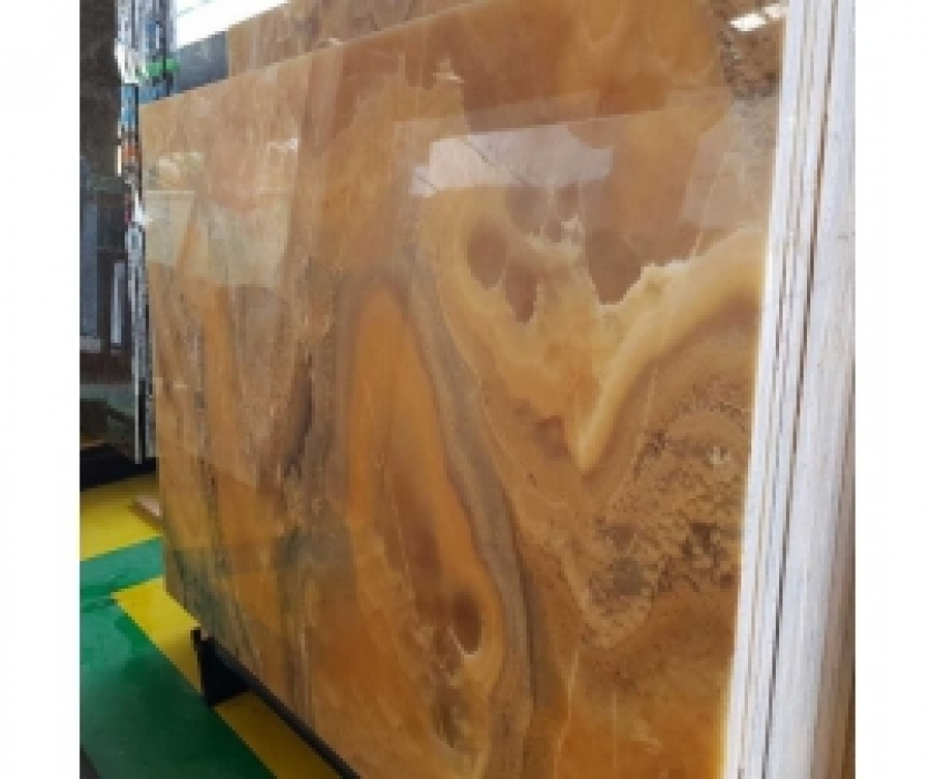 Giá đá hoa cương bếp marble onyx vàng vân hồng