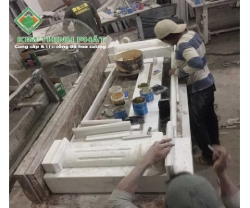 sản xuất đá bếp tại kho
